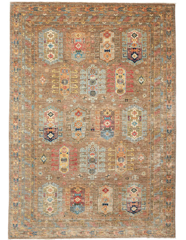 Tribal Pakistan marrone rosato e grano 203x285