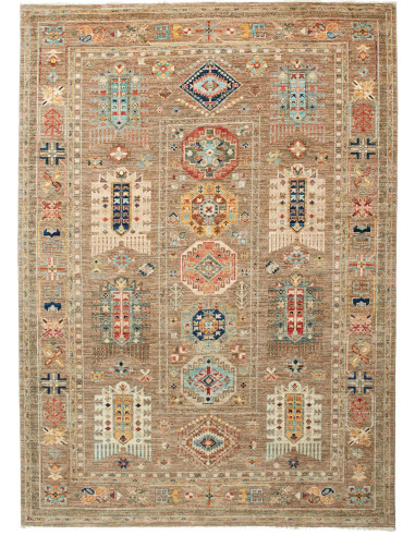Tribal Pakistan marrone rosato e marrone rosato 169x236