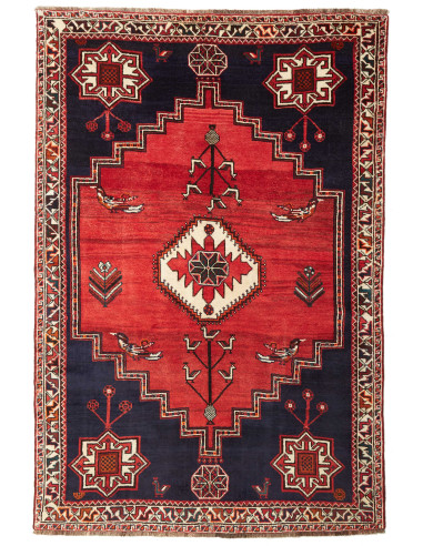 Shiraz Persia grigio ardesia scuro e mattone 168x253