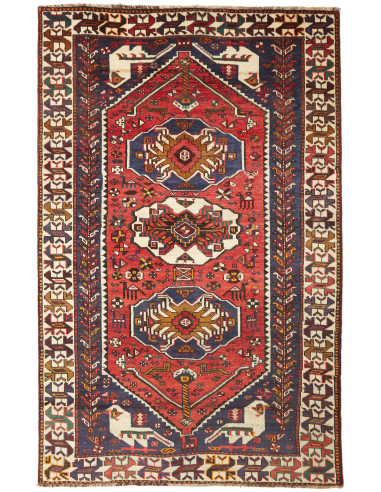 Shiraz Persia verde oliva scuro e grano 160x252