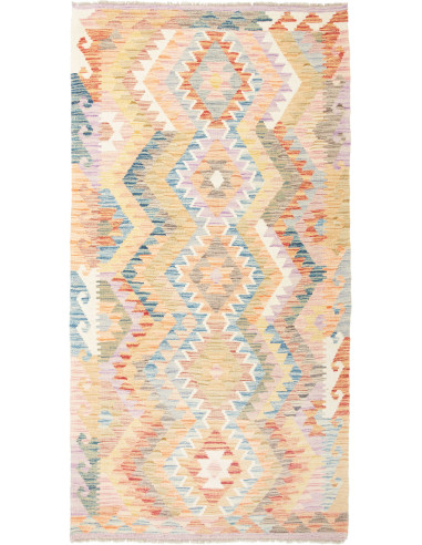 Kilim Pakistan grano e grigio ardesia 105x199