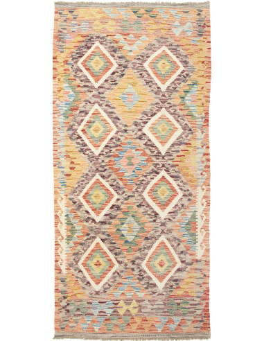 Kilim Pakistan abbronzatura e terra di siena 100x215