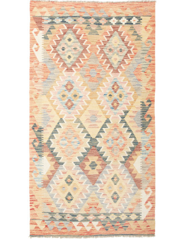 Kilim Pakistan grano e terra di siena 105x201