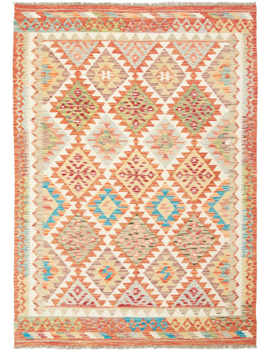 Kilim Pakistan legno robusto e grano 127x183