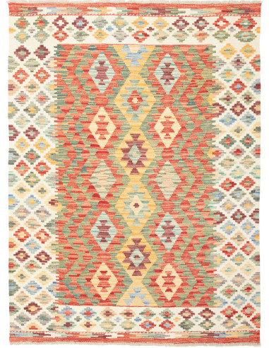 Kilim Pakistan abbronzatura e terra di siena 132x178