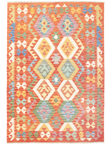 Kilim Pakistan legno robusto e terra di siena 123x178