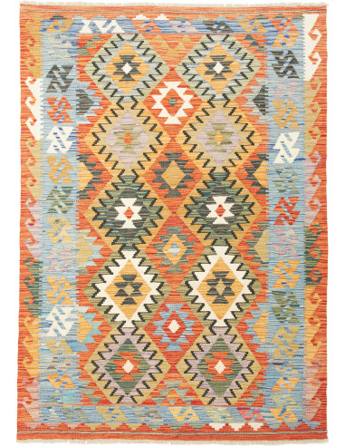 Kilim Pakistan abbronzatura e grigio tenue 125x180