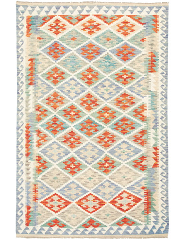 Kilim Pakistan grigio chiaro e gainsboro 125x192