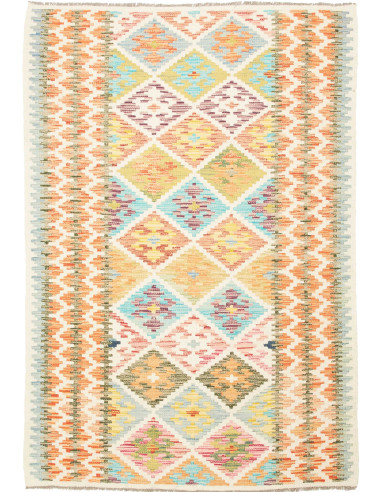 Kilim Pakistan grano e bianco antico 125x159