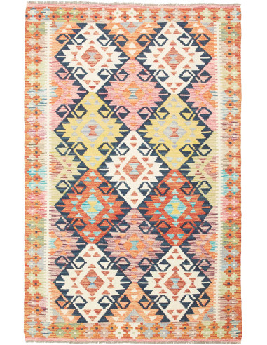 Kilim Pakistan grano e grigio ardesia scuro 119x189
