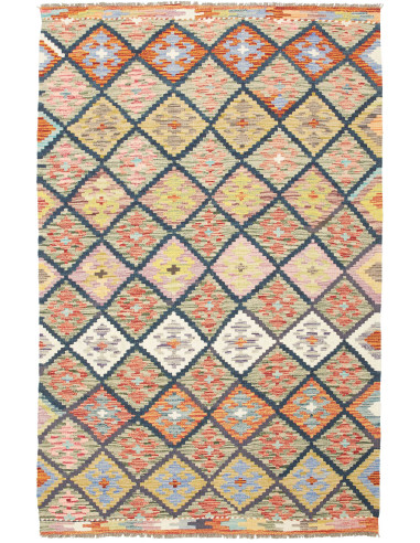 Kilim Pakistan abbronzatura e grano 121x189