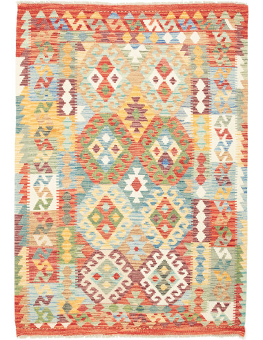 Kilim Pakistan abbronzatura e grano 131x185