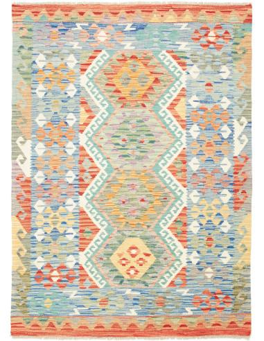 Kilim Pakistan argento e argento 133x182