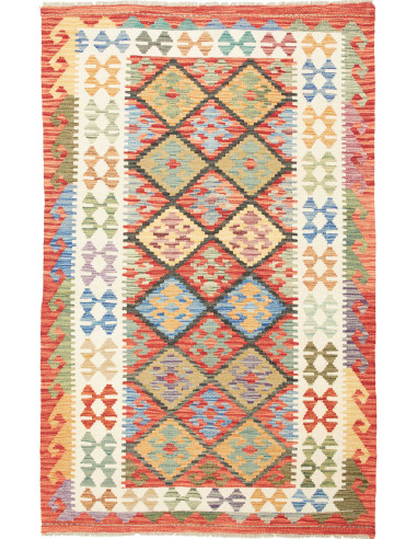 Kilim Pakistan abbronzatura e grigio tenue 125x200
