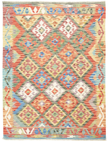 Kilim Pakistan abbronzatura e grano 130x173