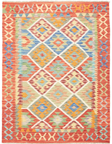 Kilim Pakistan abbronzatura e terra di siena 126x166