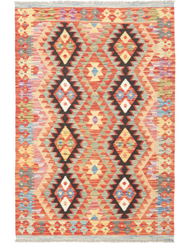Kilim Pakistan abbronzatura e grigio ardesia scuro 122x182