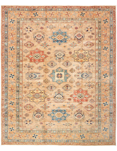 Kazak Fine Pakistan abbronzatura e grigio ardesia scuro 246x299