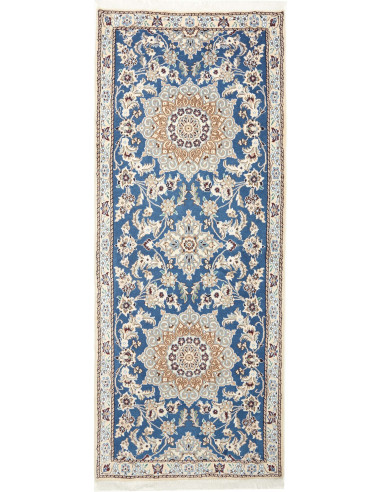 Nain 9La Persia grigio chiaro e blu ardesia scuro 82x200
