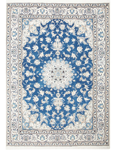 Nain Kashmar Persia blu ardesia scuro e blu ardesia scuro 170x233