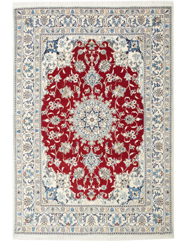 Nain Kashmar Persia grigio chiaro e marrone 148x210