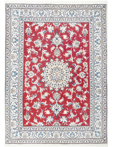 Nain Kashmar Persia gainsboro e rosso indiano 150x203