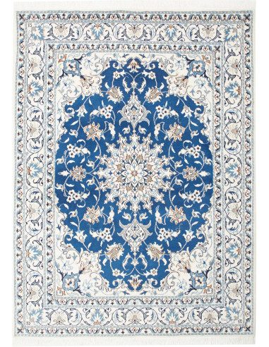 Nain Kashmar Persia blu ardesia scuro e blu ardesia scuro 150x200