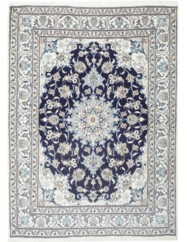 Nain Kashmar Persia grigio chiaro e grigio ardesia scuro 150x210
