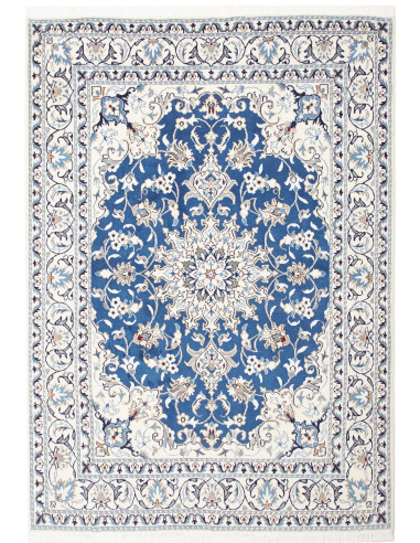 Nain Kashmar Persia blu ardesia scuro e blu ardesia scuro 145x203