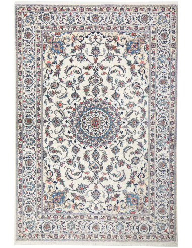 Nain Kashmar Persia grigio chiaro e grigio ardesia scuro 200x300
