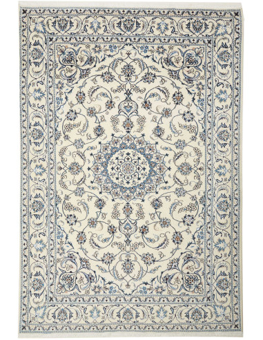 Nain Kashmar Persia grigio chiaro e grigio ardesia scuro 200x300