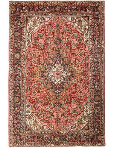 Tabriz Persia terra di siena e salmone scuro 198x300