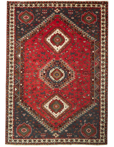 Shiraz Persia grigio ardesia scuro e grano 220x308
