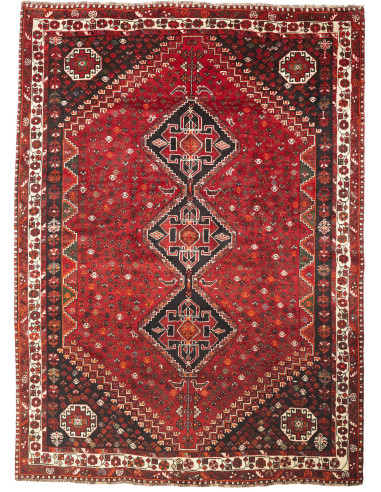 Shiraz Persia marrone sella e grigio ardesia scuro 225x310