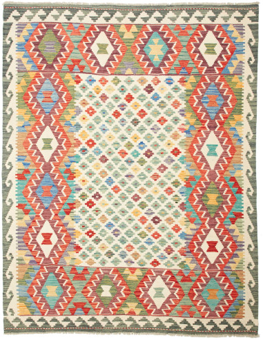 Kilim Pakistan abbronzatura e bianco antico 178x228