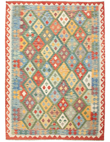Kilim Pakistan abbronzatura e marrone 170x236