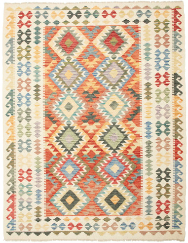 Kilim Pakistan grano e grigio tenue 183x238