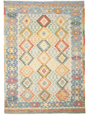 Kilim Pakistan argento e perù 177x247