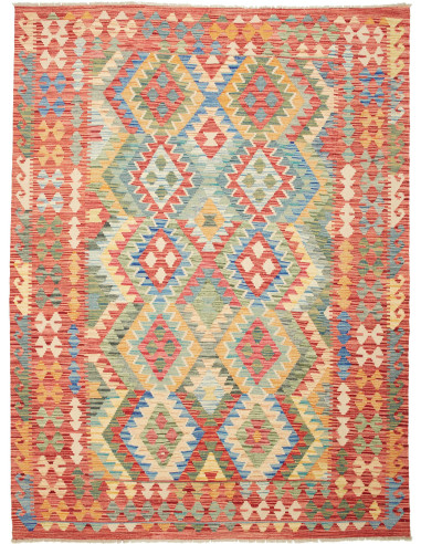 Kilim Pakistan abbronzatura e grano 179x240