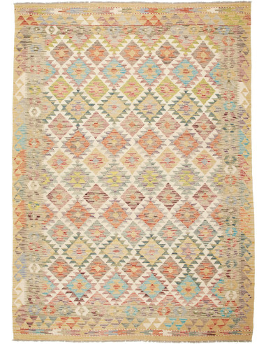 Kilim Pakistan abbronzatura e grigio 170x245