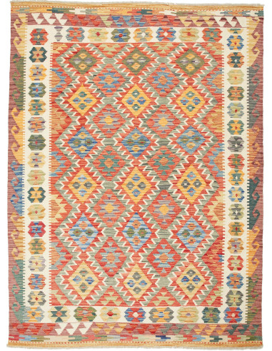 Kilim Pakistan abbronzatura e bianco antico 175x239