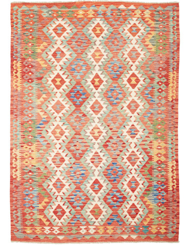 Kilim Pakistan abbronzatura e marrone 168x244