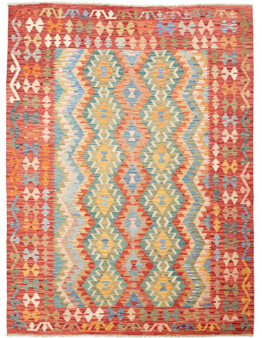 Kilim Pakistan abbronzatura e marrone 181x243