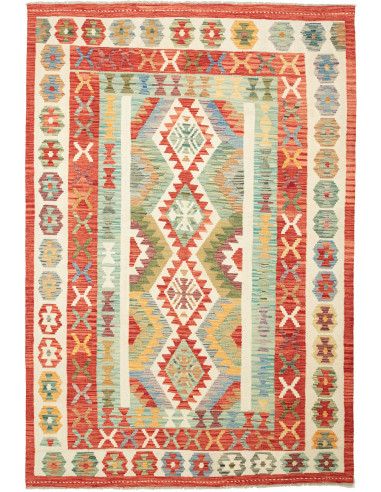 Kilim Pakistan abbronzatura e marrone 167x250