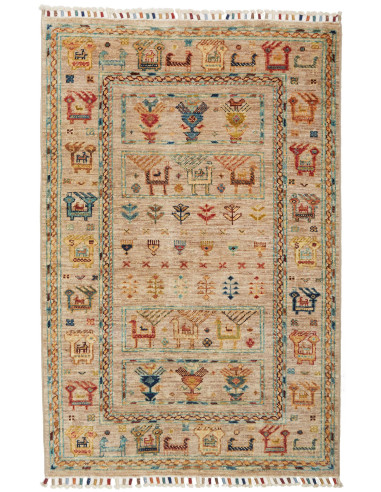 Rubin Pakistan marrone rosato e marrone rosato 82x123