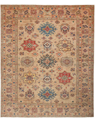 Kazak Fine Pakistan marrone rosato e marrone sella 251x302