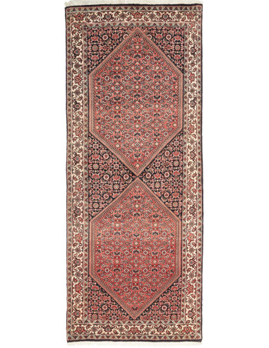 Bidjar Persia rosso indiano e grigio ardesia scuro 80x196