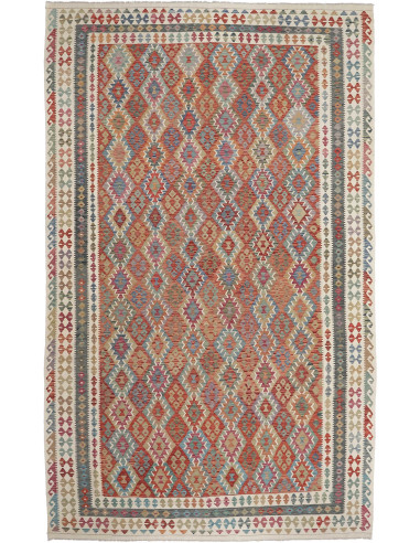 Kilim Pakistan grigio e grigio 306x508