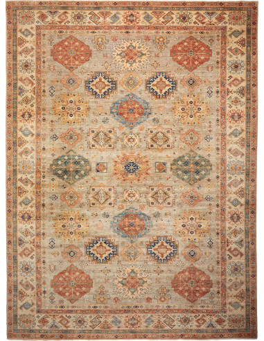 Tribal Pakistan marrone rosato e grigio ardesia scuro 308x419