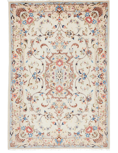 Kashan Persia grigio chiaro e grigio ardesia scuro 100x143